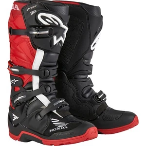 Alpinestars Tech 7 Enduro Drystar Honda Mens MX Offroad Boots Black/Red - Picture 1 of 1
