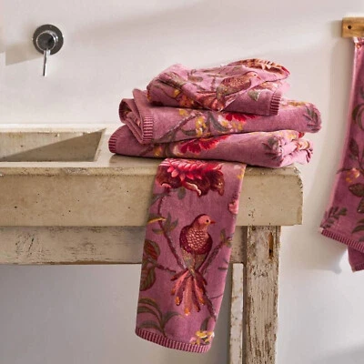 PIP Studio Frottee Serie Secret Garden Mauve Blumenmuster Baumwolle  - Bild 1 von 2