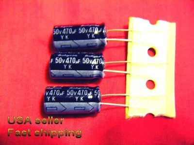RUBYCON 4 pcs - 470uf 50v electrolytic capacitors