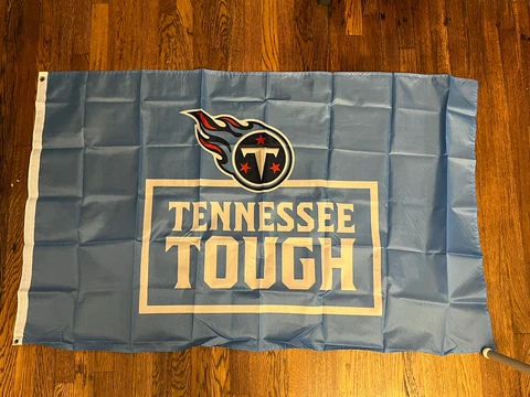 Tennessee Tough Titans Logo Flag 3x5 Banner NFL Man Cave Football Titan Up Cover