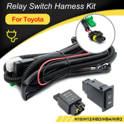 H10/H12 Fog Light Connector Switch Relay Harness kit for 1984-05 Toyota 4Runner - Bild 1 von 4