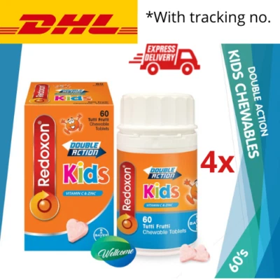 4 x Redoxon 100% Original Doble Acción Niños Vitamina C y Zinc Años 60 EXPEDITE FS Foto 1 de 4