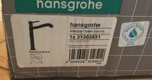 Rubinetto bagno monoforo Hansgrohe Metropol Classic 1,2 GPM 31303831 con scarico - Foto 1 di 2