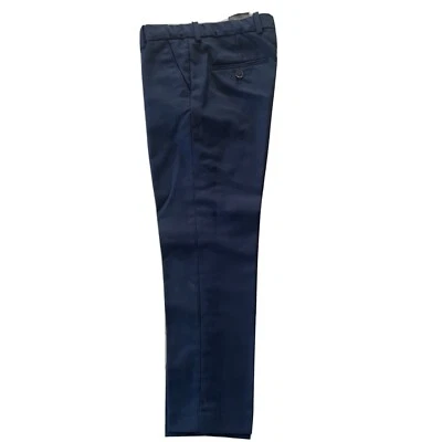 H&M boys formal blue pants excellent condition 6/7y Hidden Buttons For Suspender - Image 1 of 3