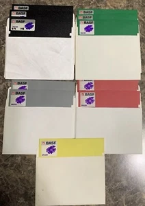 Lot Of 12 BASF Flexible Floppy Disks 5.25” Used - Picture 1 of 6