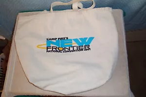 CAMP FIRE NEW FRONTIER NATIONAL CONVENTION 200 HANDLED CLOTH BAG A-1 Condition - Picture 1 of 2