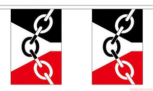 BLACK COUNTRY 3 metre BUNTING 10 FLAGS flag WALSALL WOLVERHAMPTON SANDWELL - Foto 1 di 1