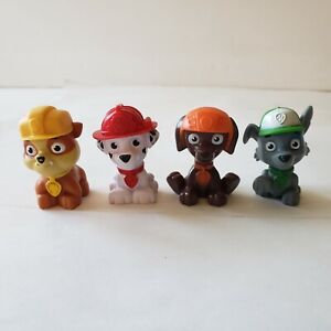 Paw Patrol Mini Cake Toppers/Toys 2" Rubble Rocky Marshall Zuma Pre-owned