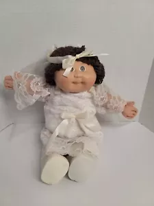 Vintage 1985 Cabbage Patch Kids Wedding Bride Doll With Vail And Dress - Picture 1 of 4