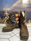 Durango Lady Rebel Patriotic American Flag Western Boots Women's Size 9  US 41