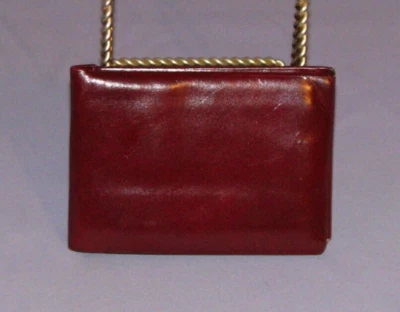 Billetera de cuero marrón plegable bi vintage SWANK para llevar dinero estilo Foto 1 de 4