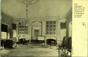Postal interior Independence Hall Pennsylvania Y 1909 - Imagen 1 de 2