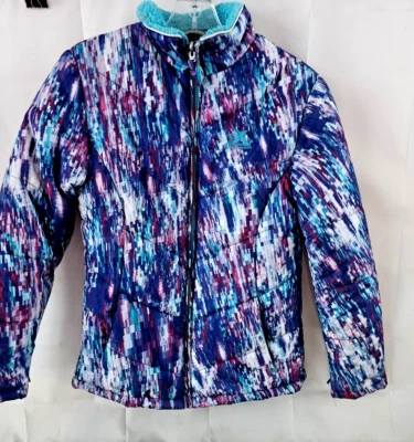 CHAQUETA NIÑA TALLA XL (16) de ZeroXPosur patrón geométrico azul púrpura Foto 1 de 4