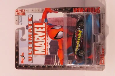 Maisto Spiderman Buick LaCrosse 1/64 Diecast #21 of 25 Ultimate Marvel - Image 1 of 2