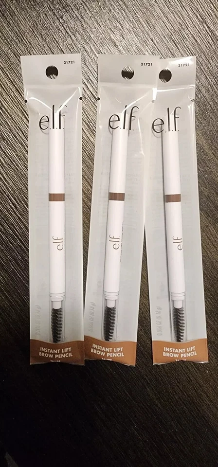 elf Instant Lift Brow Pencil, Dual-Sided, Fine Tip #21721 Taupe x 3 New - Image 1 of 1