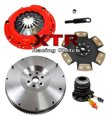 KIT DE EMBREAGEM XTR STAGE 4 + CILINDRO ESCRAVO + VOLANTE CROMADO compatível com MAZDA B2300 B2500 - Imagem 1 de 4
