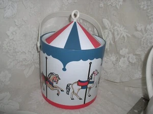 Vintage Eiskübel Karussell Pferd Zirkus Karneval Motiv Pferde - Bild 1 von 6