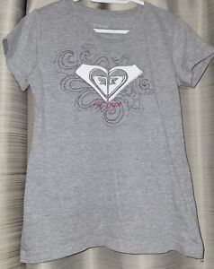 ROXY Women's Junior's Gray Logo Las Vegas T Shirt XL