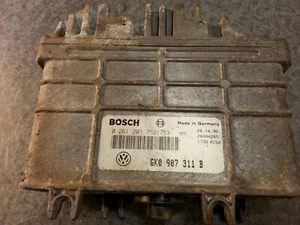 Original SEAT Bosch Motorsteuergerät Steuergerät Engine control unit 6K0907311 - Picture 1 of 3