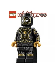 🔸SPIDER-MAN Black And Gold Suit-Minifigure SH774 Lego Marvel Super Heroes 76195 - Foto 1 di 1