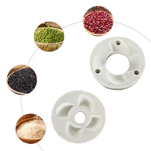 2 Stück Schleifblätter Scheiben für elektrische Getreidemühle Trocken&Nass Mahlmaschine NEU - Bild 1 von 5