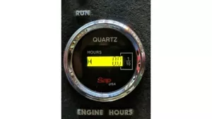 LCD Hour Meter 2" Round Gauge, 12v to 80v for Trucks, Pumps, Boats, Generators - Bild 1 von 3