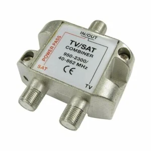 Satellite Combiner Splitter Diplexer TV Aerial Signal Cable VHF UHF F Type - Picture 1 of 1