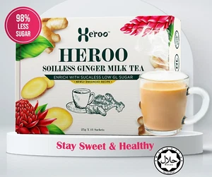 Ginger Milk Tea 98% LESS Sugar (25g x 13 SACHETS ) ON DIET AND HEALTHY TEA - Picture 1 of 5