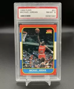 1986 Fleer Michael Jordan PSA 8 #57