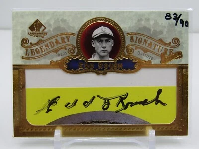 EDD ROUSH 2006 SP LEGENDARY CUTS CUT AUTOGRAPH AUTO! #83/90! REDS! - Image 1 of 2