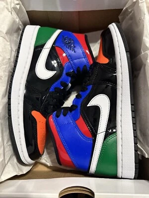 Size 6.5w - Air Jordan 1 Mid SE Multi Patent (WMNS) - Image 1 of 4