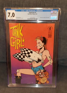 Tank Girl #1 CGC 7.0 FN/VF WHITE pages from 1991 Dark Horse Comics ]