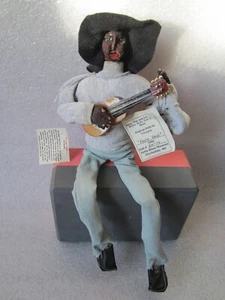 VTG DELTA BLUES MUSEUM CLARKSDALE, MS “APPLE HEAD” HANDMADE DOLL BY NAAJEE - Picture 1 of 7