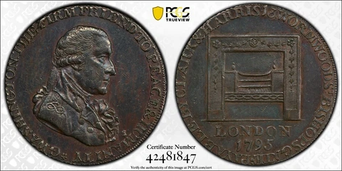 1795  1/2P PCGS AU Details Large Buttons Cover