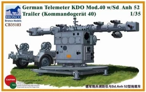 BRONCO 1/35 CB35103  German Telemeter KDO Mod.40 w/Sd.Anh 52 Trailer - Picture 1 of 1