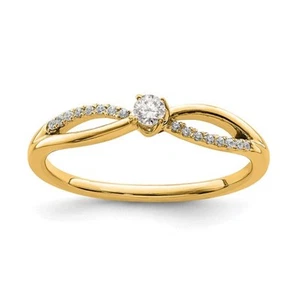 14 Karat Gelbgold First Promise Lab Grown Diamant Verlobungsring - Bild 1 von 2