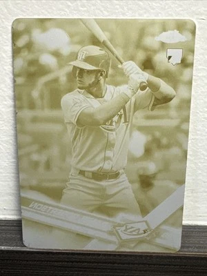 Daniel Robertson 2017 Topps Holiday Box Target RC Yellow Printing Plate 1/1 - Image 1 of 2