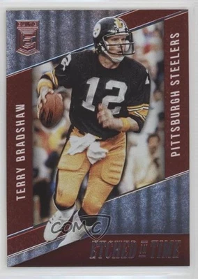 2016 Donruss Elite Etched in Time Red /75 Terry Bradshaw #ET-TE HOF - Image 1 of 2
