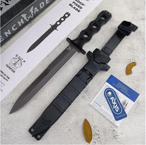 Benchmade 185BK-1 SOCP Fixed Blade Knife NIB Made In USA - Image 1 of 1
