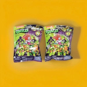 TEENAGE MUTANT NINJA TURTLES BLIND BAG FIGUR LOT (2) MEGA BLOKS SERIE 1 - Bild 1 von 2