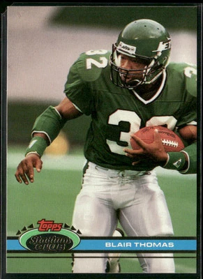 1991 Stadium Club #342b Blair Thomas NM+ 3005630 - Image 1 of 2