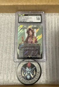CGC Pristine 10 Aerith Gainsborough Surge Foil 0519 Magic The Gain Final Fantasy - Imagen 1 de 2