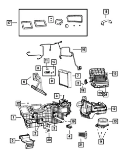 Genuine Mopar Air Conditioning Evaporator 68138270AB - Picture 1 of 4