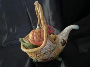 Jim Shore Basket of Plenty Thanksgiving #4009015 Neuwertig - Bild 1 von 7