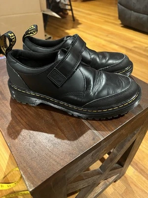 Dr. Martens Ethan J LA004 黑色皮革懒人鞋青少年尺寸 3 — 第 1/4 张图片
