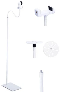 80"-31" Tall White Floor Holder Stand Mount for Security Cameras, 3.2lbs Base... - Foto 1 di 5