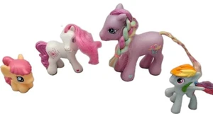 Paquete de figuras aleatorias My Little Pony - G3 y G4 lote de 4 puntos mlp - Imagen 1 de 2