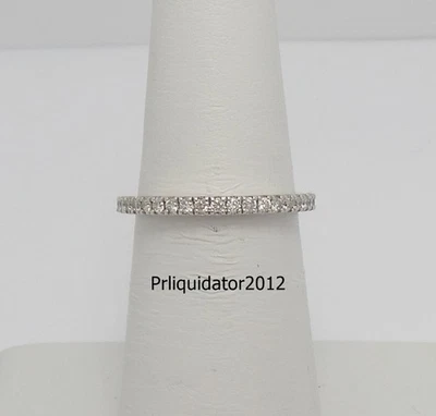 Vera Wang 1/4CT Natural Diamond Engagement Wedding Band Ring 14K White Gold - Image 1 of 4