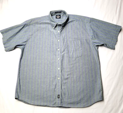 Camisa Dockers Vintage Años 90 Para Hombre XL Abotonada Manga Corta Rayas 100% Algodón Foto 1 de 4