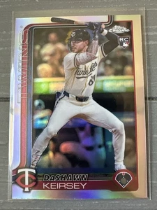 2025 Topps Chrome - #19 DaShawn Kiersey Rookie Refractor (RC) Twins - Picture 1 of 2